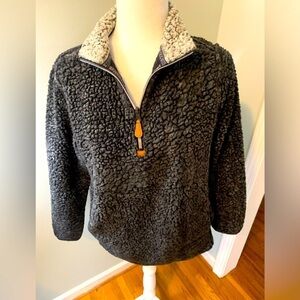 Katydid Sherpa fleece pullover top, size S